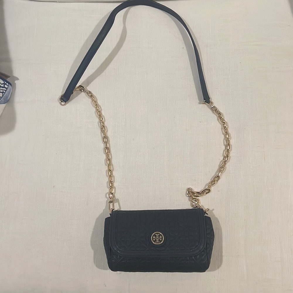 Tory Burch teal cross body